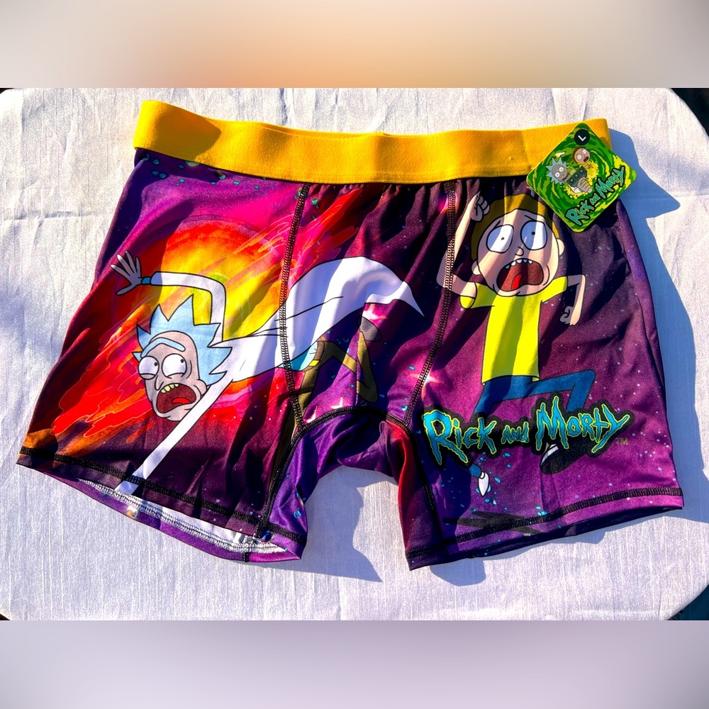 NWT CARTOON NETWORK ADULT SWIM RICK & MORTY BOXER BRIEFS